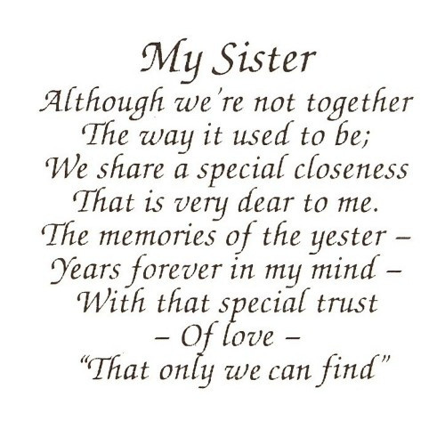 Funny Sister Birthday Poems
 Funny sister Poems