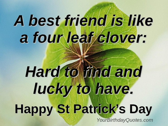 Funny St Patrick Day Quotes
 E N G L I S H