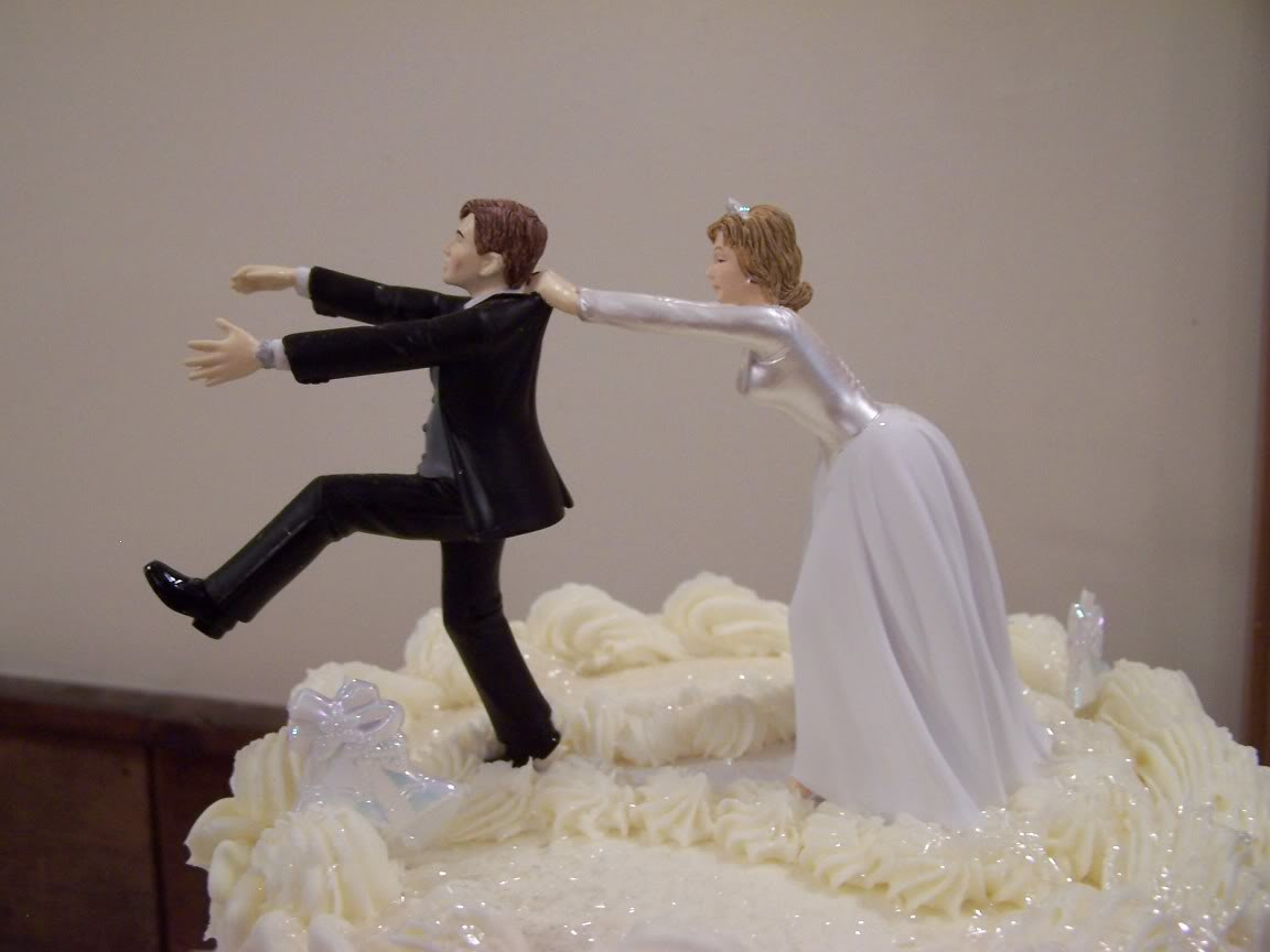 Funny Wedding Cake Toppers
 funny wedding cake topper remarkable and no running again