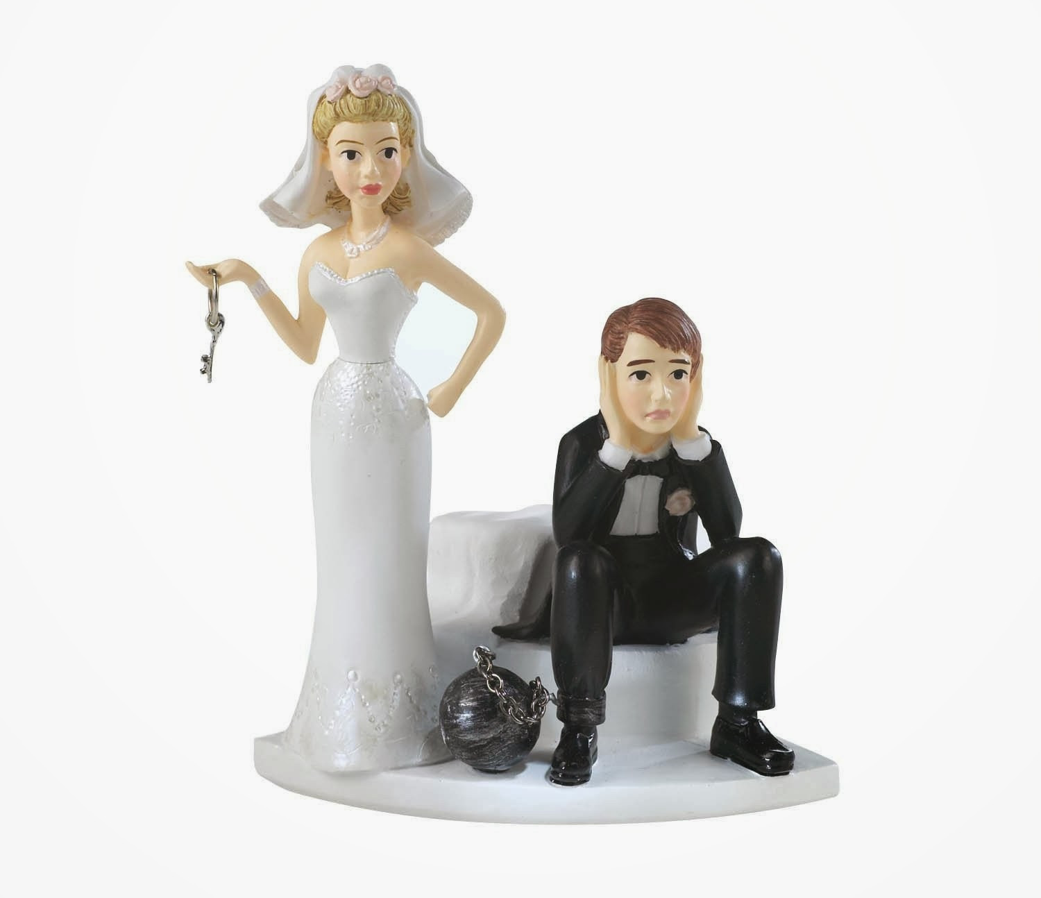 Funny Wedding Cake Toppers
 Always Learning Don t Marry A Ball And Chain