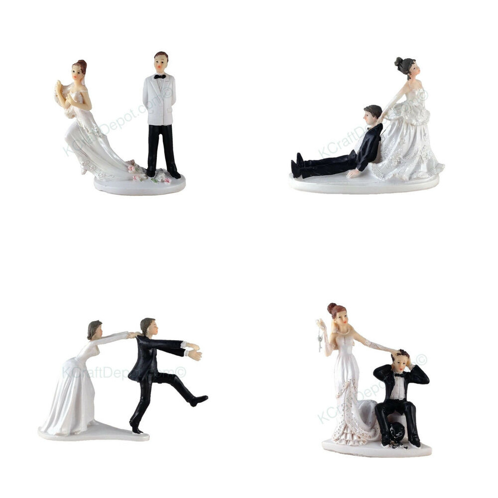 Funny Wedding Cake Toppers
 Funny Polyresin Figurine Wedding Cake Toppers Bride Groom