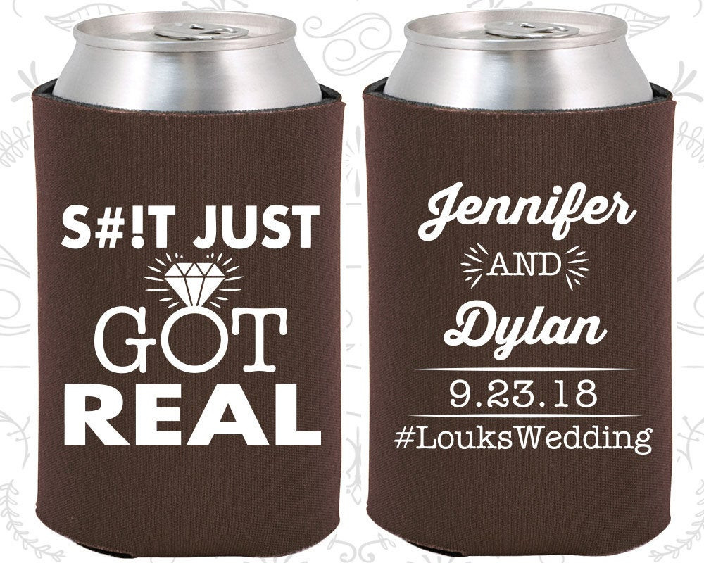 Funny Wedding Gift Ideas
 Just Got Real Personalized Wedding Fun Wedding Favors Gift