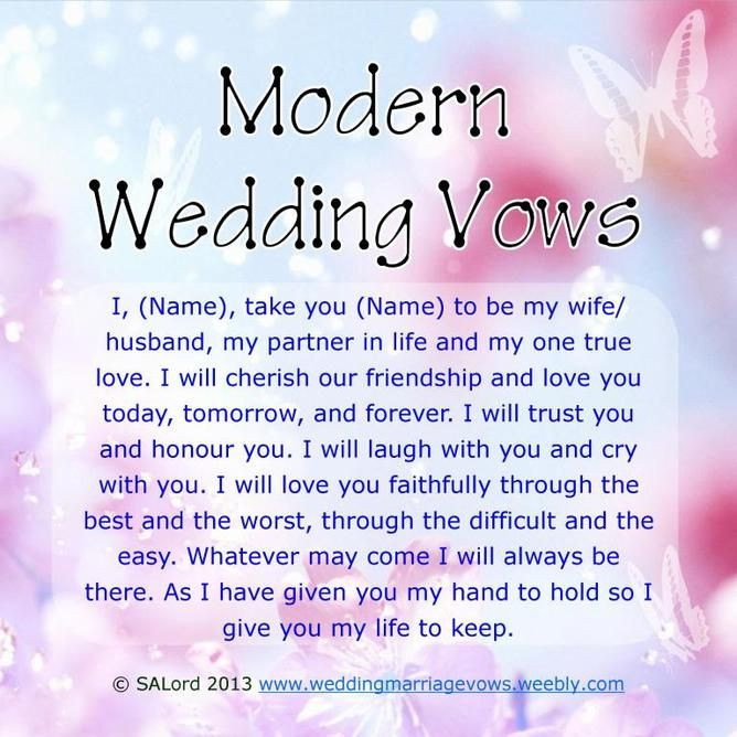 Funny Wedding Vows
 Funny Wedding Vows