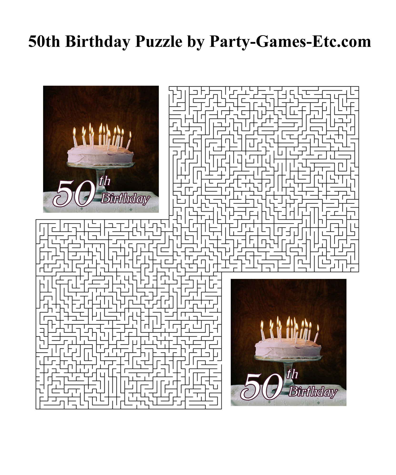 Games For 50th Birthday Party
 50th Birthday Party Games Free Printable Games and