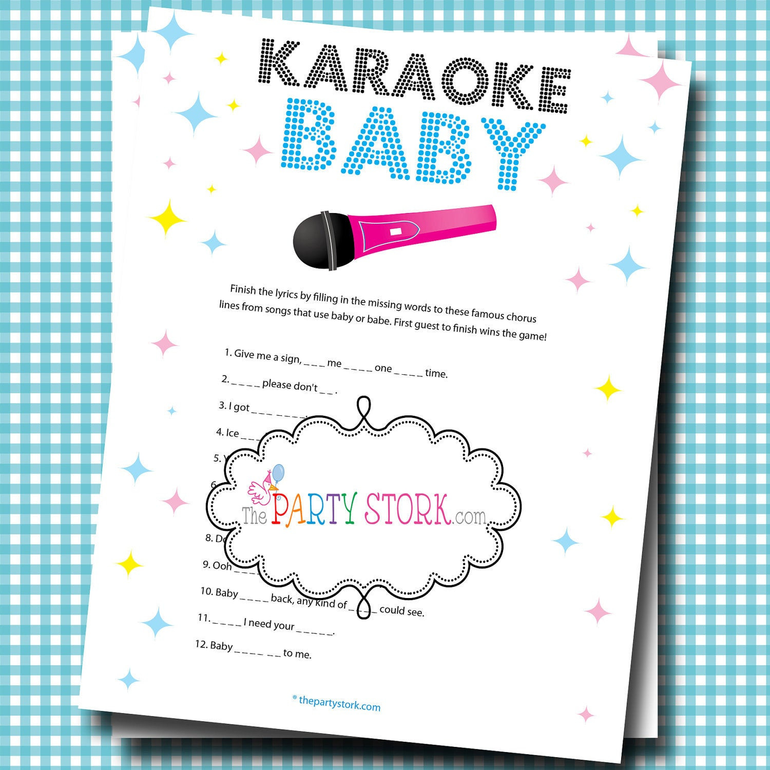 Games For Baby Shower Party
 Girl or Boy Baby Shower Games Fun Karaoke Baby Shower Game