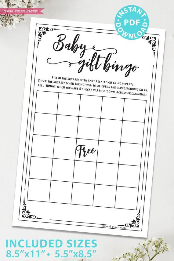 Games For Baby Shower Party
 11 Rustic Baby Shower Games Printable Package Press