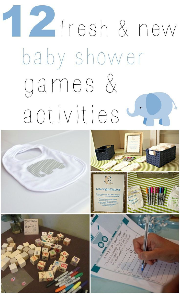 Games For Baby Shower Party
 Love these 12 Fresh & New Baby Shower Games & Activities