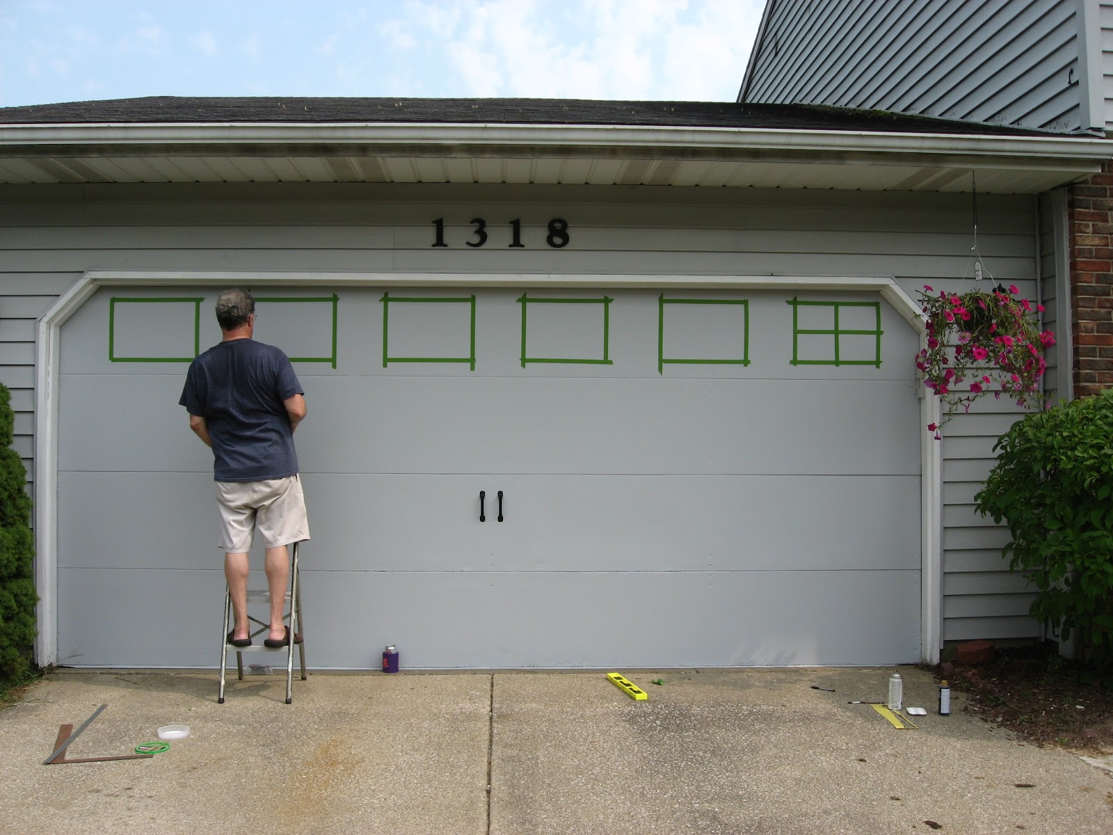 Garage Door Window Panels
 Betwixt Home and School Faux Carriage Garage Door