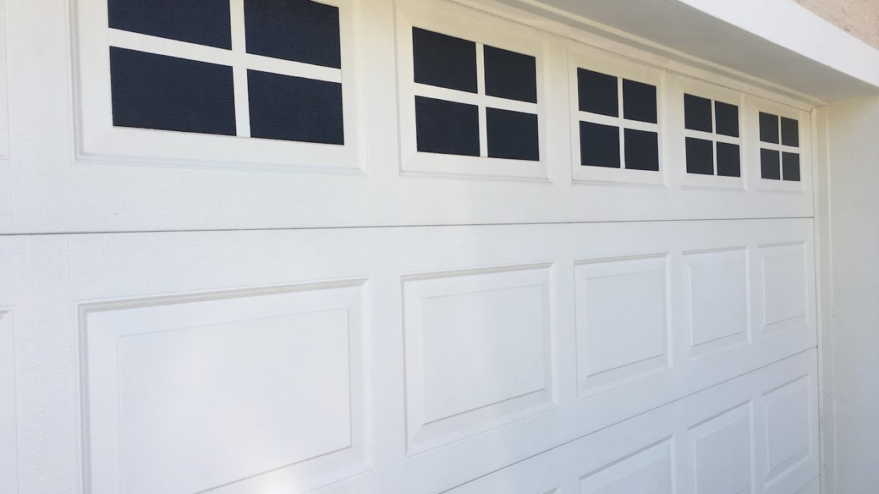 Garage Door Window Panels
 Fake garage door windows with PLASTI DIP part 2