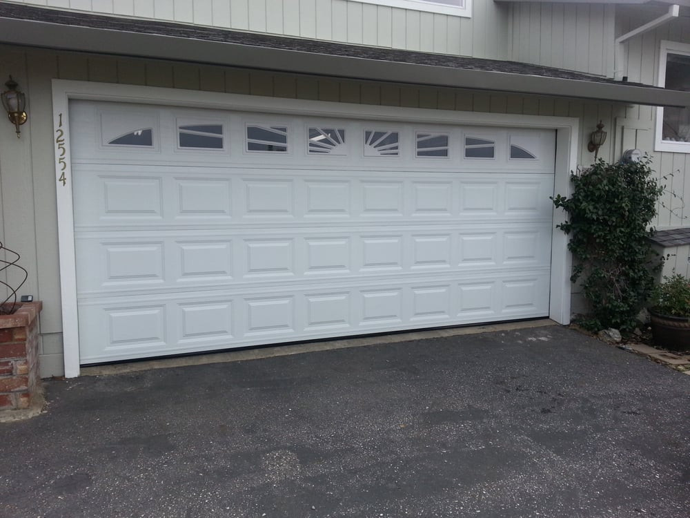 Garage Door Window Panels
 Auburn door after picture Short panel style with
