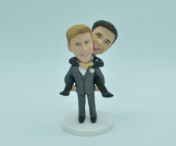 Gay Cake Toppers For Wedding Cakes
 Gay Wedding Toppers same cake topper2 by