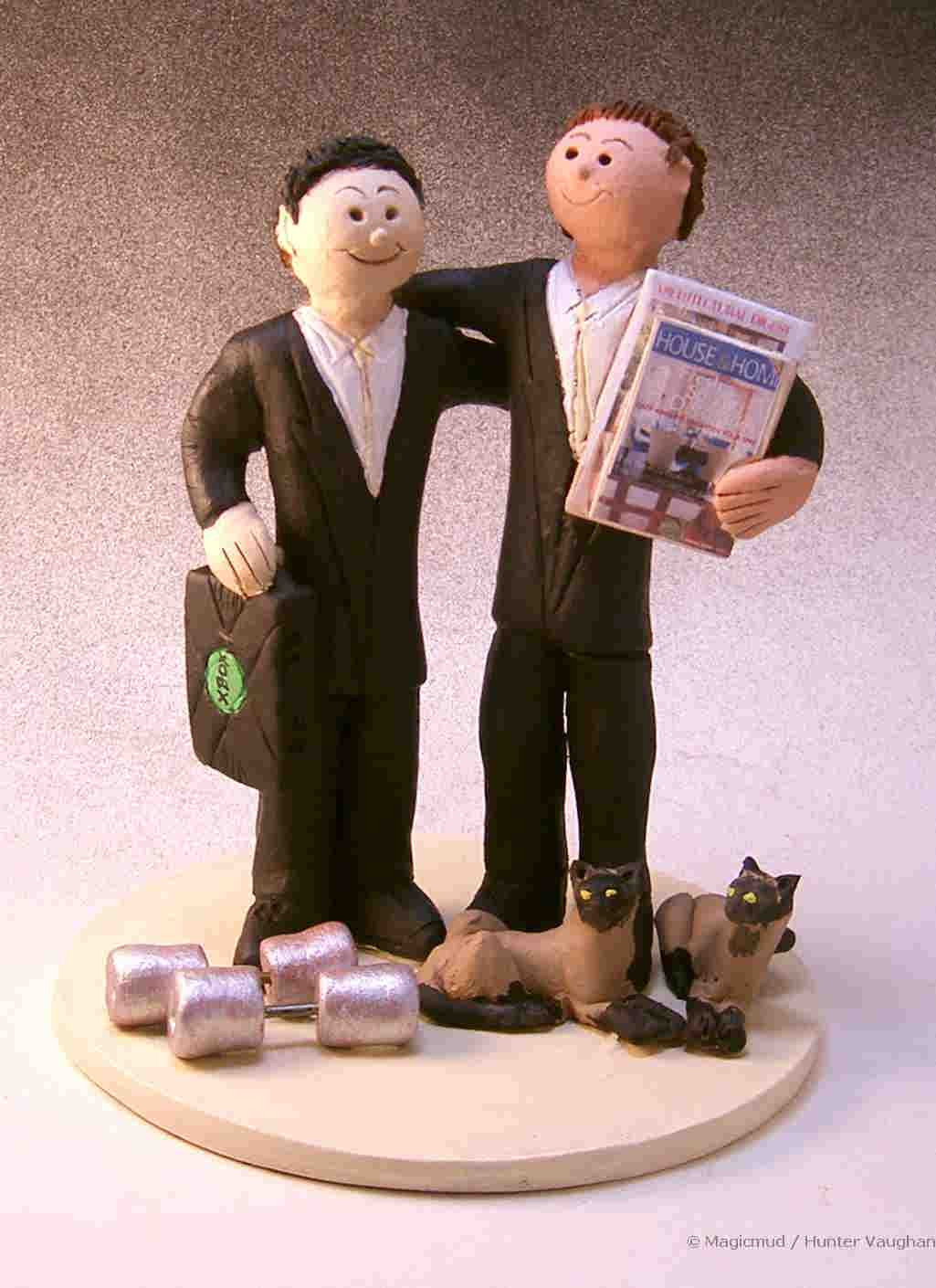Gay Cake Toppers For Wedding Cakes
 Wedding Cake Topper for Gay Couple