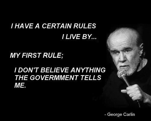George Carlin Inspirational Quotes
 GOVERNMENT QUOTES image quotes at relatably
