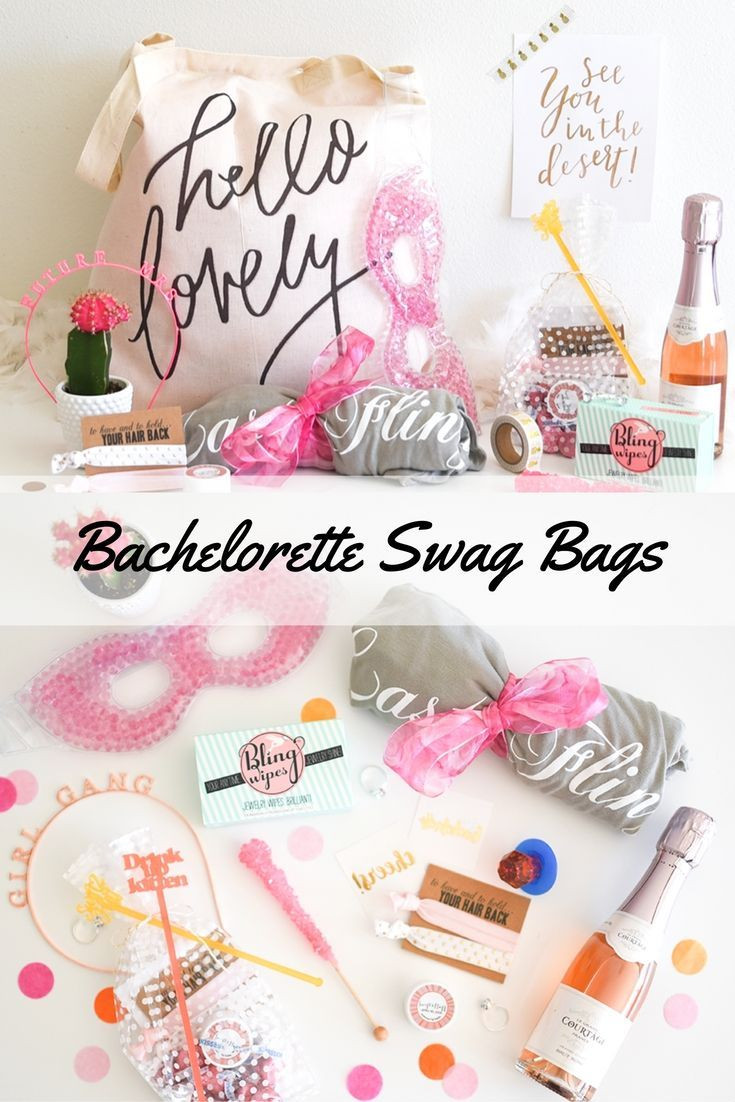 Gift Bag Ideas For Bachelorette Party
 The cutest bachelorette party swag bags desig… in 2019