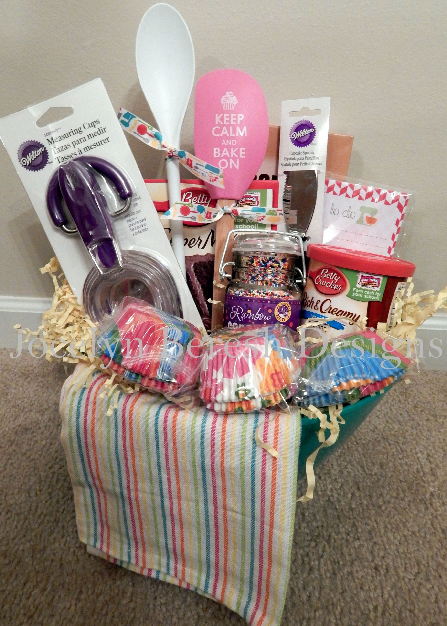 Gift Basket Ideas For Auction
 Cupcake Basket by jocelynbereshdesigns Check us out on