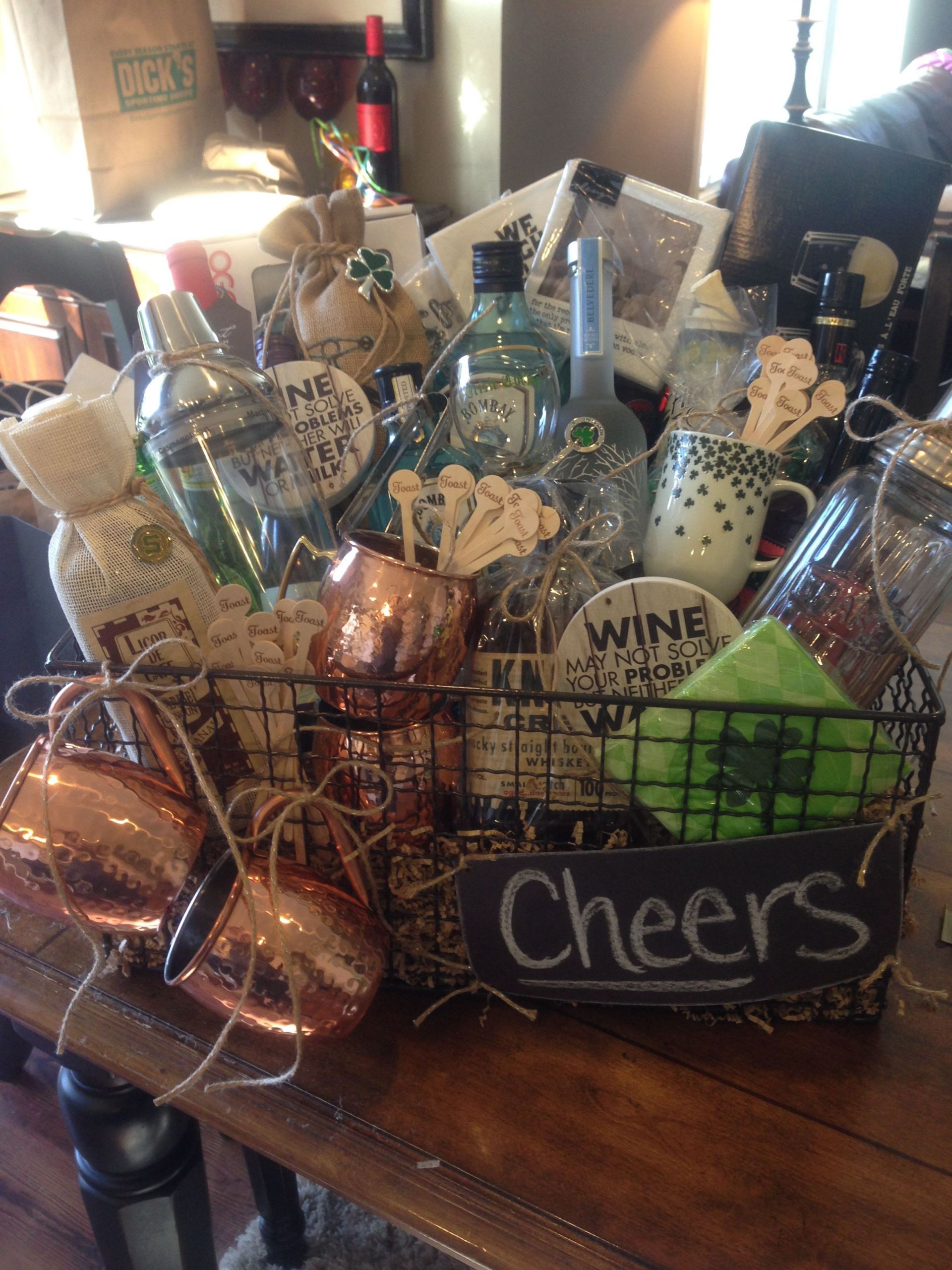Gift Basket Ideas For Auction
 Happy Hour Basket