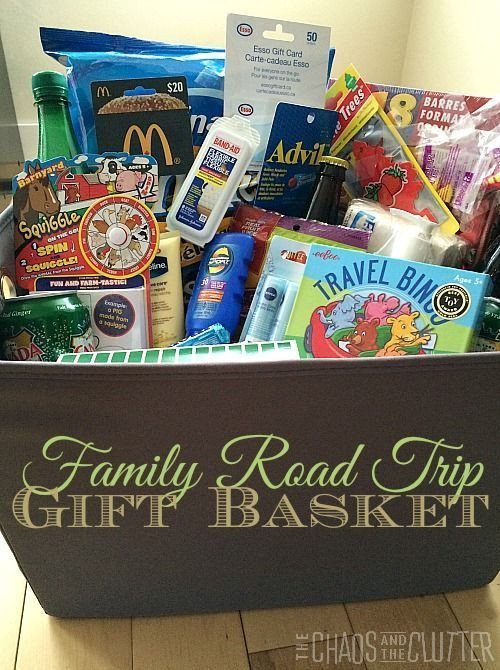 Gift Basket Ideas For Auction
 Road Trip Gift Basket Traveling with Kids
