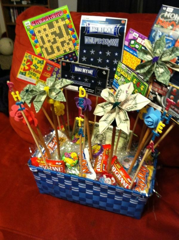 Gift Basket Ideas For Auction
 Scratch off lottery ticket basket for silent auction