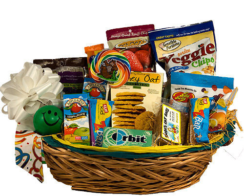 Gift Basket Ideas For Children
 Playful Snack Baskets " t basket for kids"