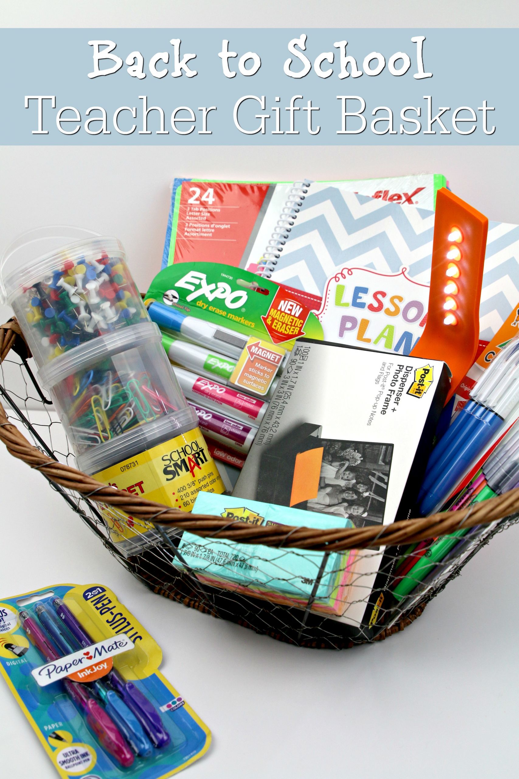 Gift Basket Ideas For Teachers
 Back to School Teacher Gift Basket Life Family Joy