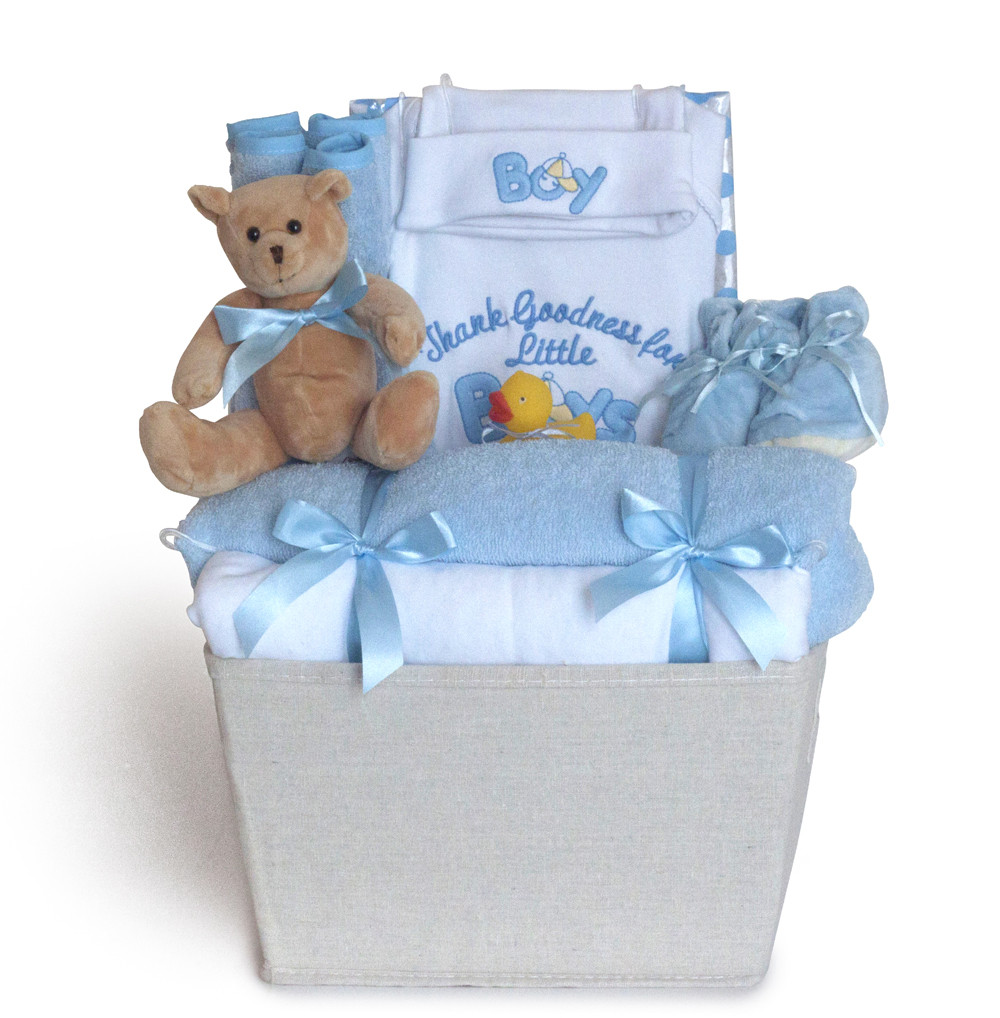 Gift Baskets For Baby Boy
 Thank Goodness it s a Boy Gift Basket by Silly Phillie