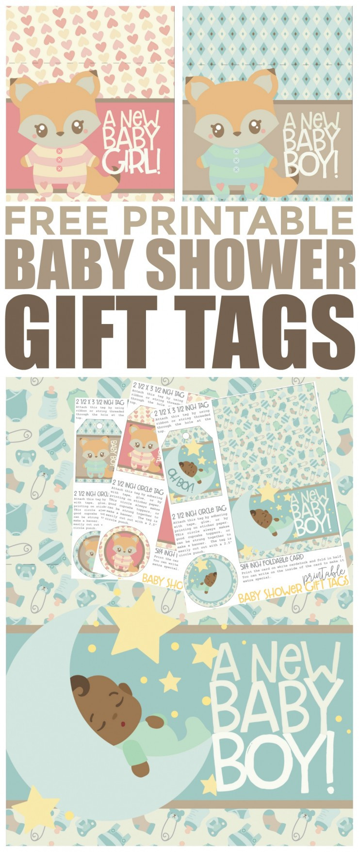 Gift Cards Baby Shower
 Free Printable Baby Shower Gift Tags Frugal Mom Eh
