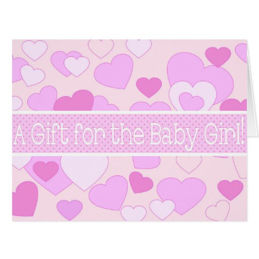 Gift Cards Baby Shower
 Baby Girl Shower Gift Card