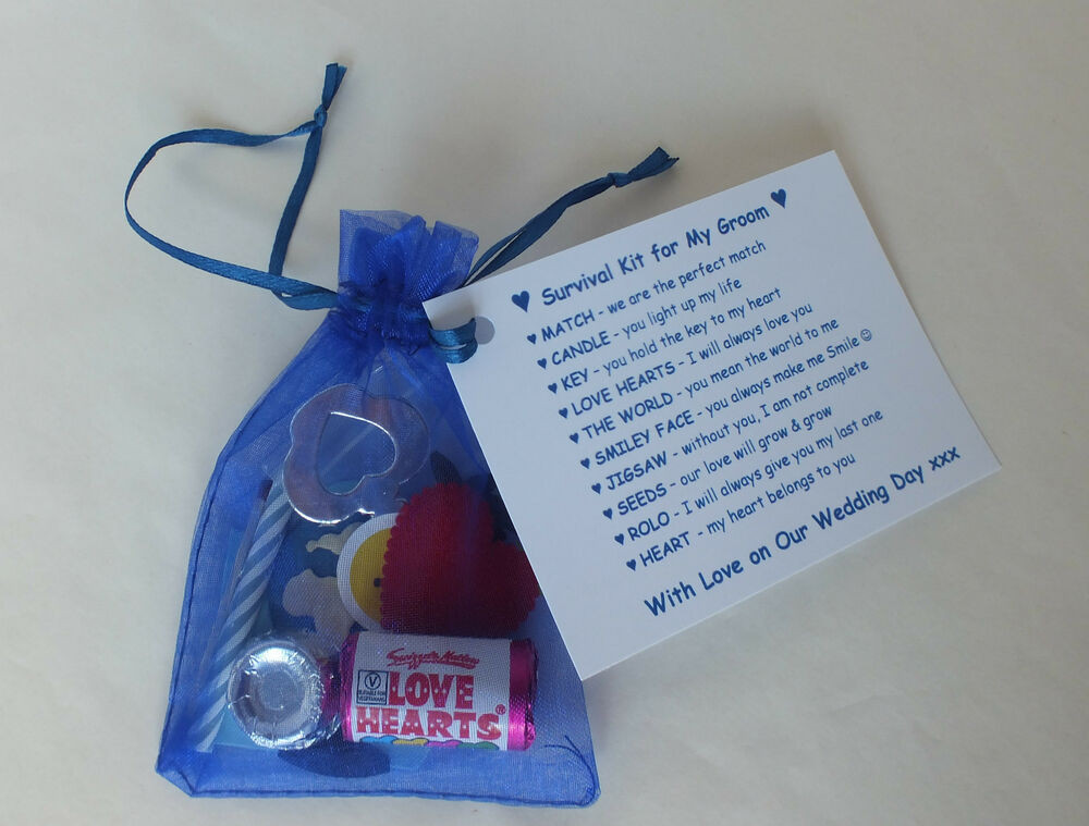 Gift For Groom On Wedding Day
 Groom Survival Kit Fun Present Novelty Gift from Bride on