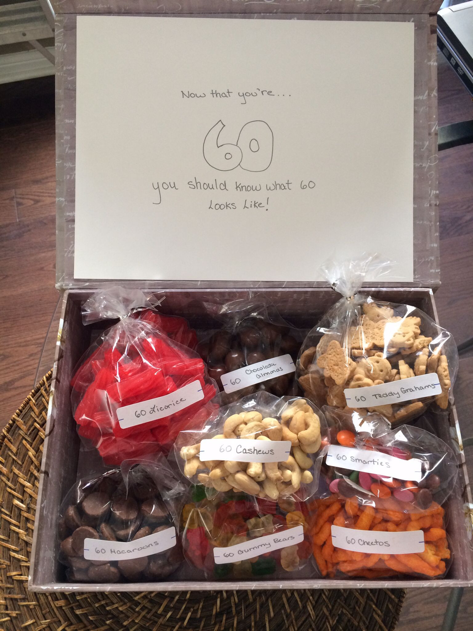 Gift Ideas For 60th Birthday
 60th Birthday Treat Box