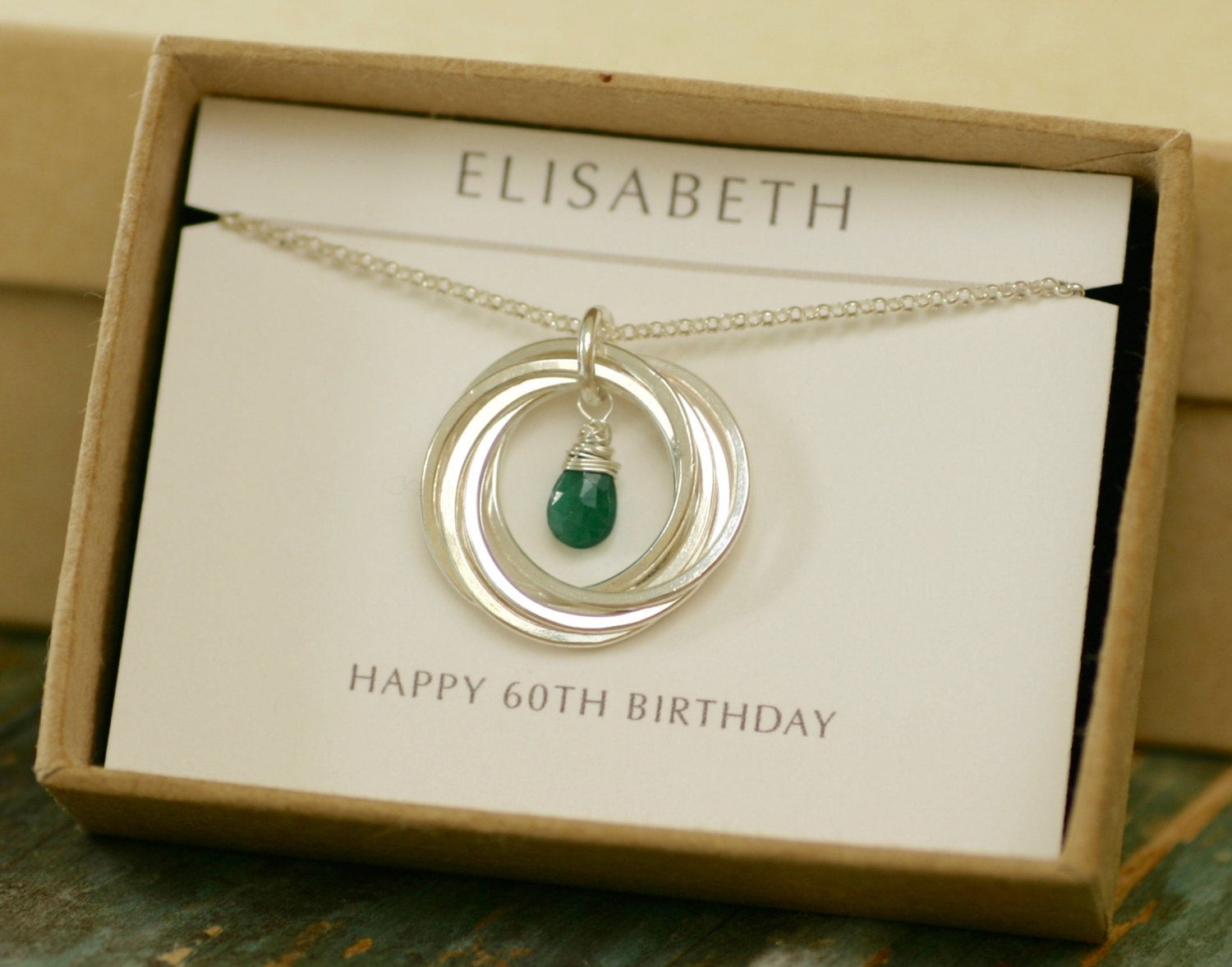 Gift Ideas For 60th Birthday
 60th birthday t for mum t for women emerald necklace
