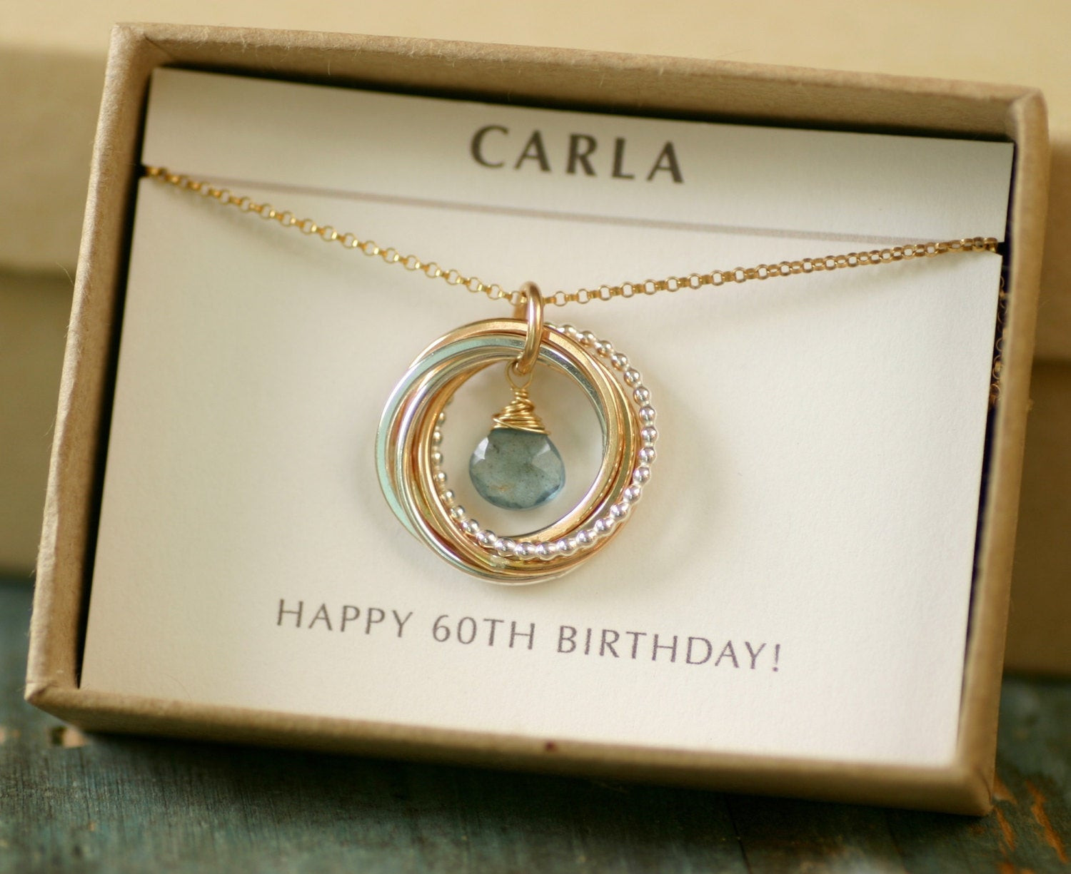 Gift Ideas For 60th Birthday
 60th birthday t for women aquamarine necklace for mom t