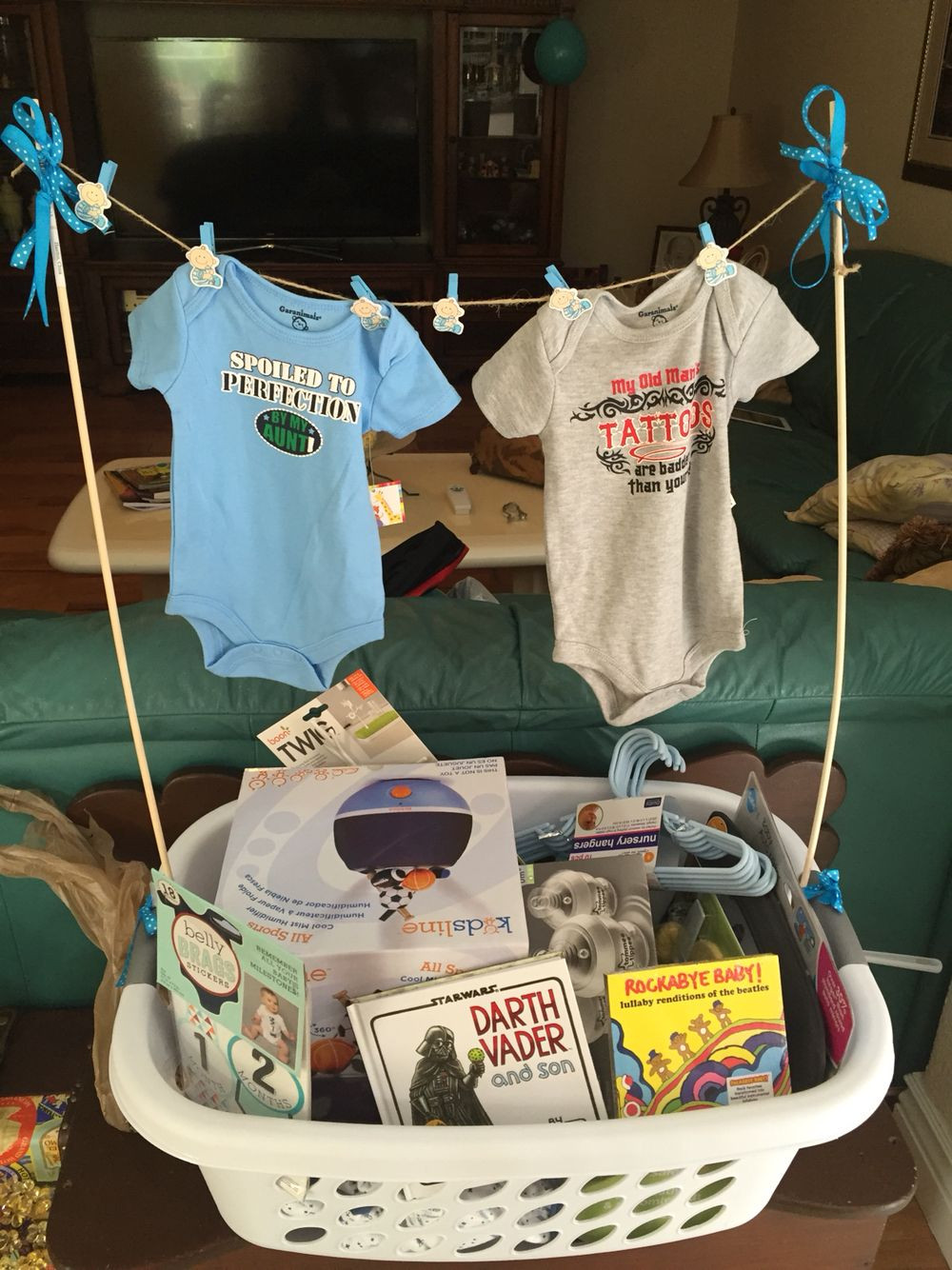 Gift Ideas For A Newborn Baby Boy
 Baby shower t For wrapping Just fill a laundry