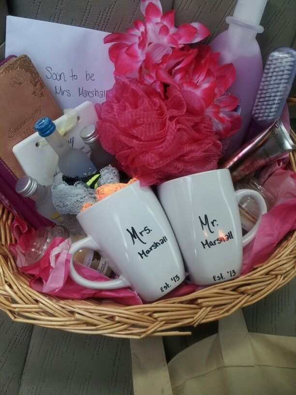 Gift Ideas For A Wedding
 Bridal shower t basket