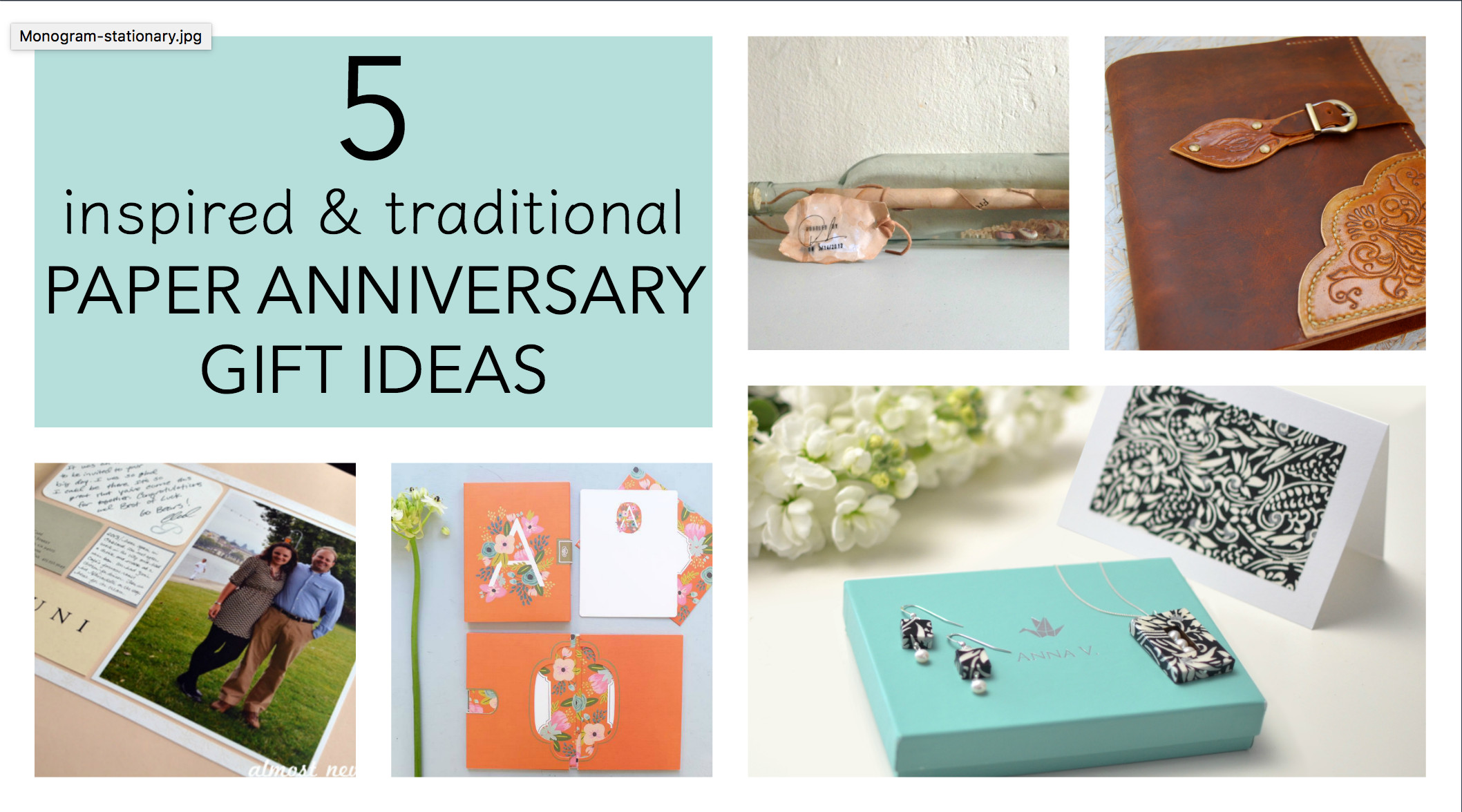 Gift Ideas For Anniversary For Her
 5 Traditional Paper Anniversary Gift Ideas for Her Paper