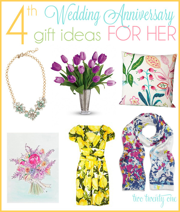 Gift Ideas For Anniversary For Her
 4th Anniversary Gift Ideas
