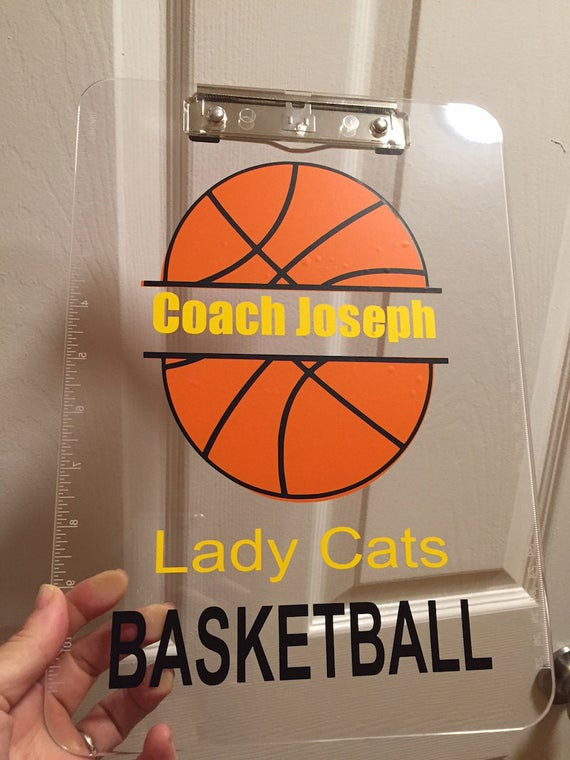 Gift Ideas For Basketball Coach
 Basketball Coach t personalized Clipboard by