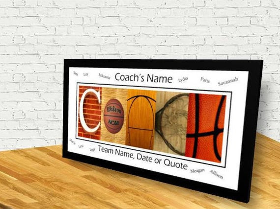 Gift Ideas For Basketball Coaches
 Basketball Coach Team Signature Print Basketball Coach Team