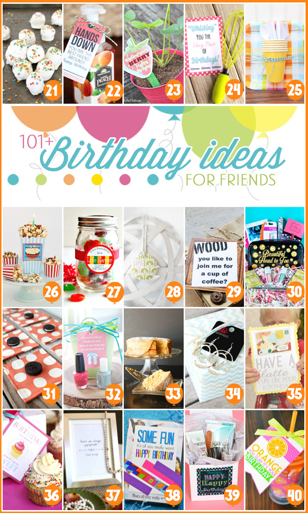 Gift Ideas For Best Friends Birthday
 101 Creative & Inexpensive Birthday Gift Ideas