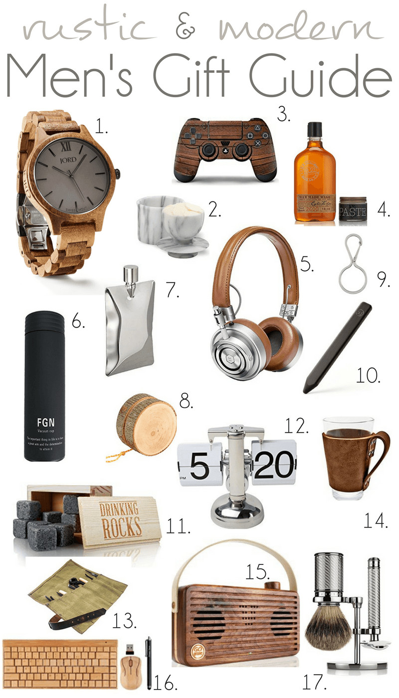 Gift Ideas For Best Man
 2016 Rustic and Modern Men s Gift Guide Pocketful of Posies