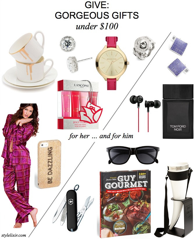 Gift Ideas For Boyfriends Sister
 GIVE Gorgeous Gifts For Her and Him Under $100 Style