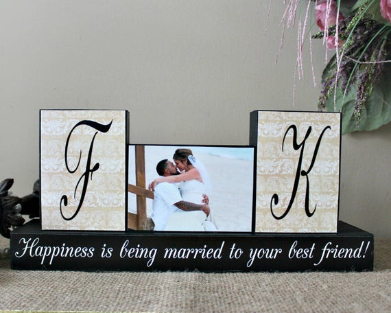 Gift Ideas For Couple Friends
 Personalized Unique Wedding Gift for Couples by TimelessNotion
