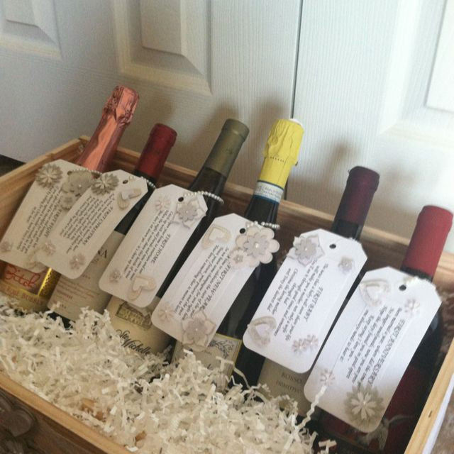 Gift Ideas For Couples Shower
 Engagement party bridal shower t Wine crate decorated