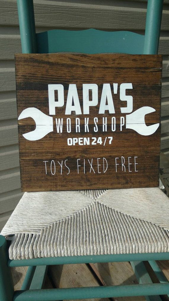 Gift Ideas For Grandfather
 Grandparents t papa s workshop sign can be by
