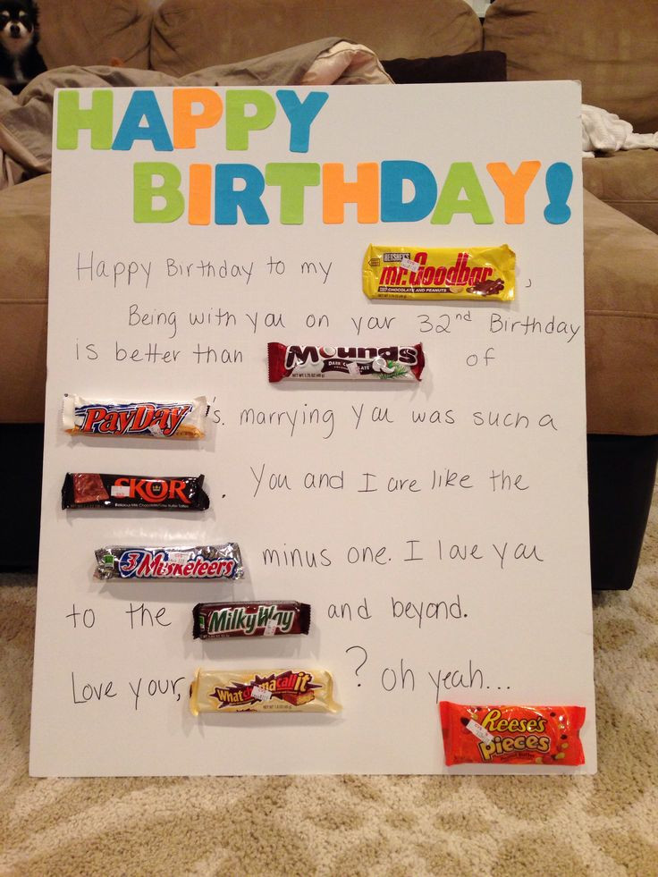 Gift Ideas For Husband Birthday
 66 best Candy cards images on Pinterest