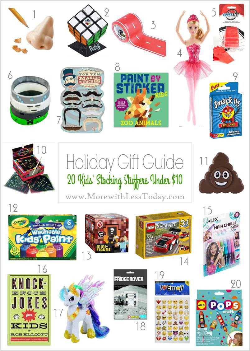 Gift Ideas For Kids Under 10
 Stocking Stuffer Gifts Under $10 Inexpensive Gift Ideas