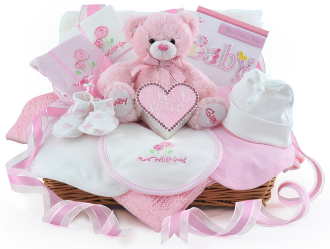 Gift Ideas For New Baby Girl
 Diamante Keepsake Baby Girl Gift Basket At £59 99