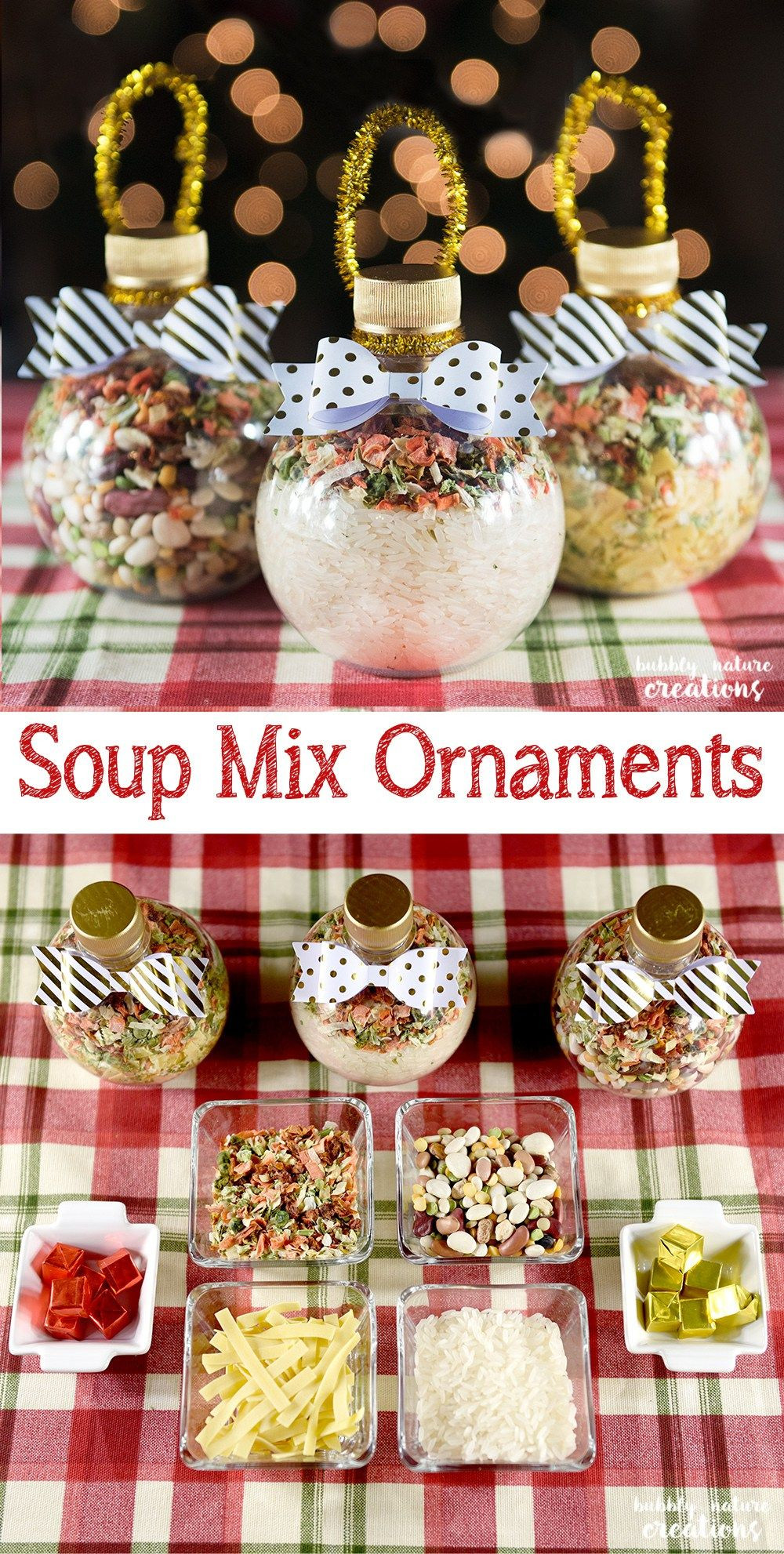 Gift Ideas For Office Christmas Party
 Soup Mix Ornaments Recipe Projects to Try
