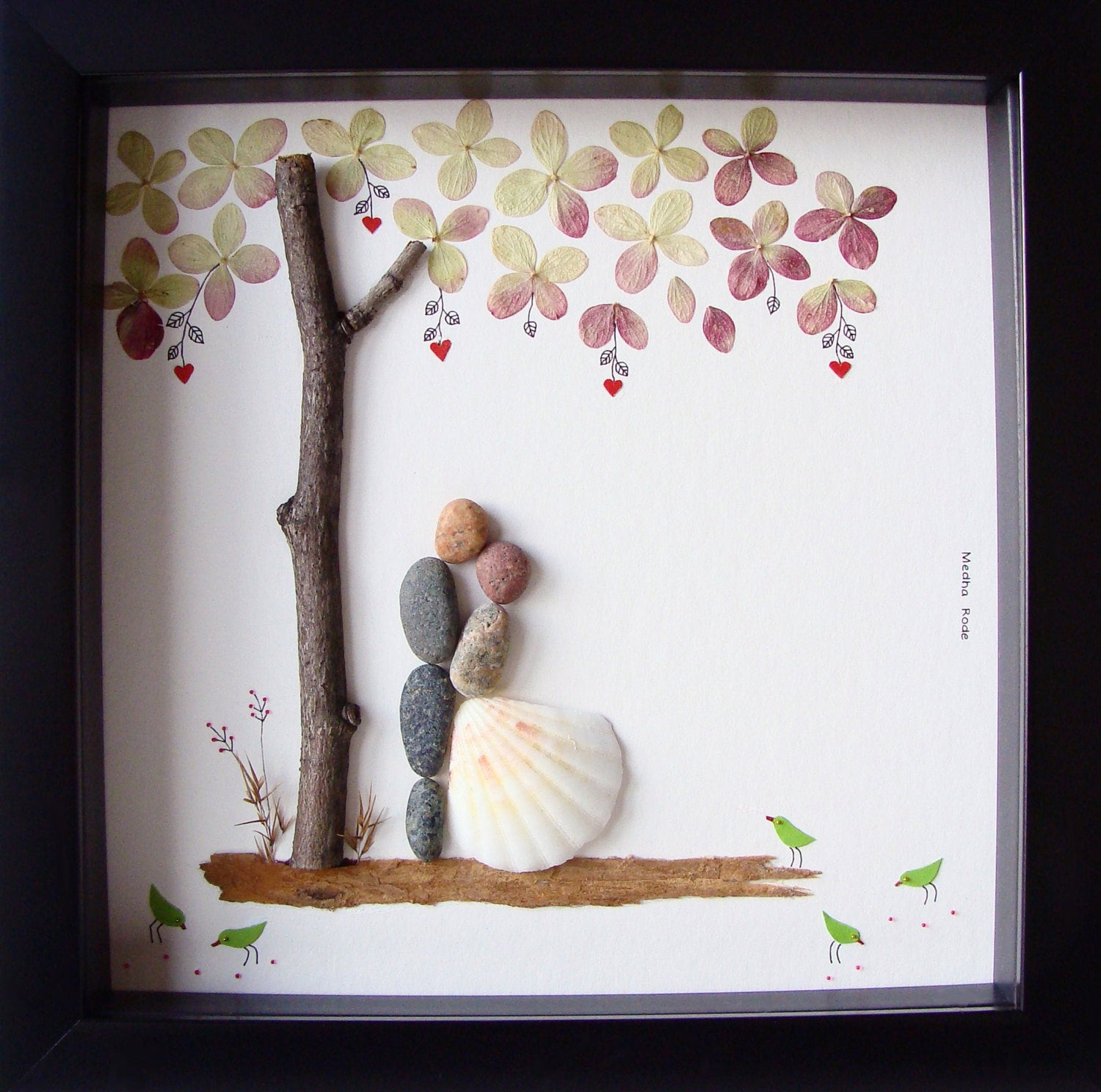 Gift Ideas For Wedding Couple
 Unique Wedding Gift For Couple Wedding Pebble Art by MedhaRode