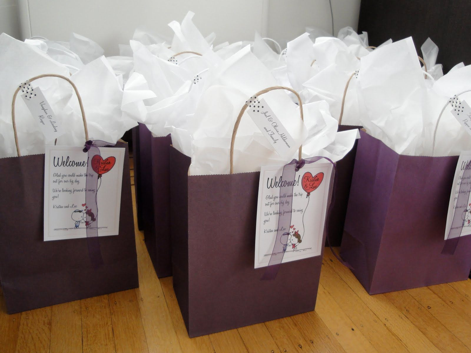 Gift Ideas For Wedding Guests
 t bags for wedding guests Google Search
