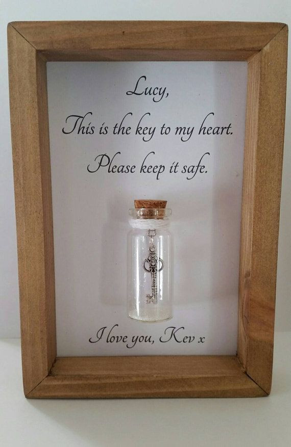 Gift Ideas To Make For Girlfriend
 Custom girlfriend t The key to my heart Romantic girlfriend t Add names or your own